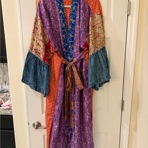 Jaded Gypsy Multicolor Patchwork Kimono Jacket